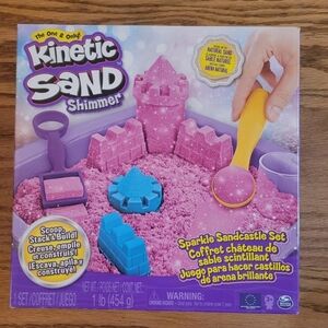 Kinetic Sand Sparkle Sandcastle Set w/ 1lb Purple Shimmer Kinetic Sand Brand New